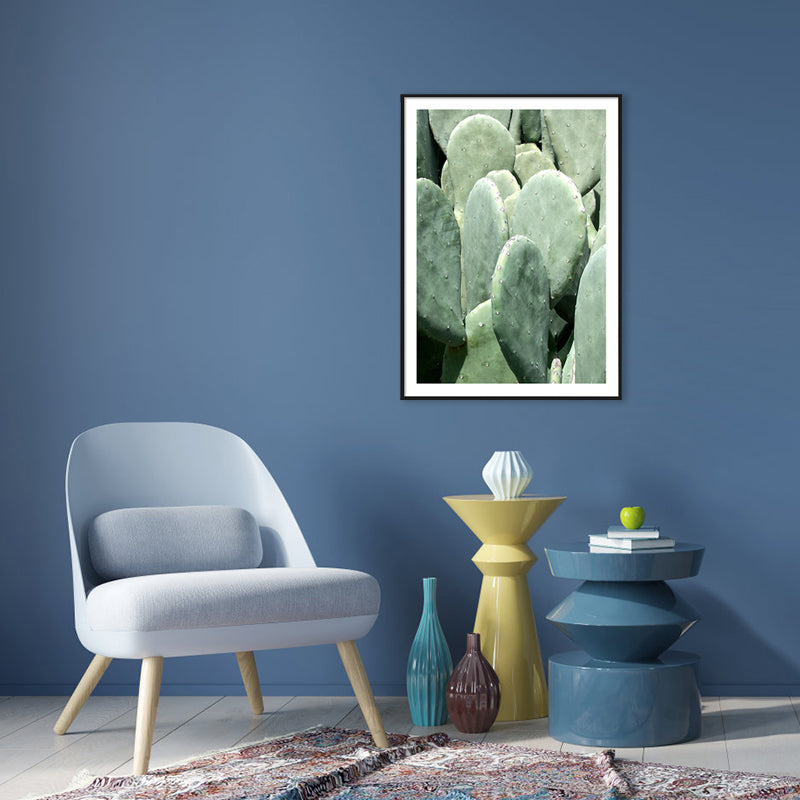 Avtoit | Cactus Signs Soft Color Canvas Wall Art Print Texture, Multiple Size Options