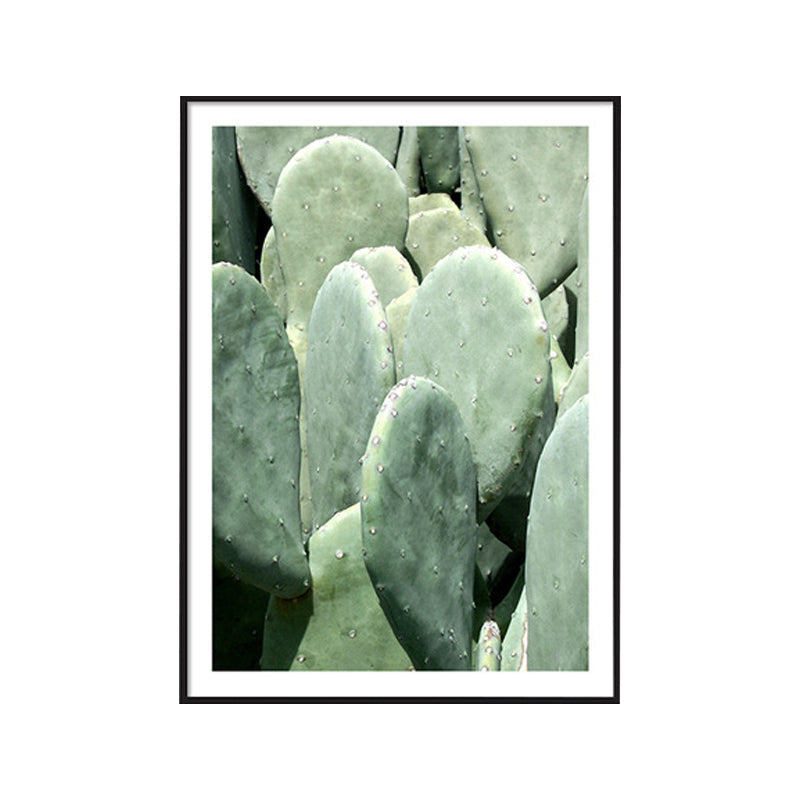 Avtoit | Cactus Signs Soft Color Canvas Wall Art Print Texture, Multiple Size Options