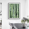 Avtoit | Cactus Signs Soft Color Canvas Wall Art Print Texture, Multiple Size Options