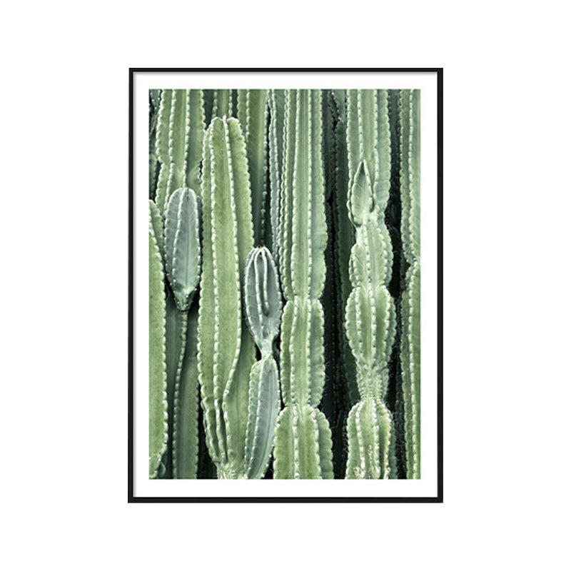 Avtoit | Cactus Signs Soft Color Canvas Wall Art Print Texture, Multiple Size Options