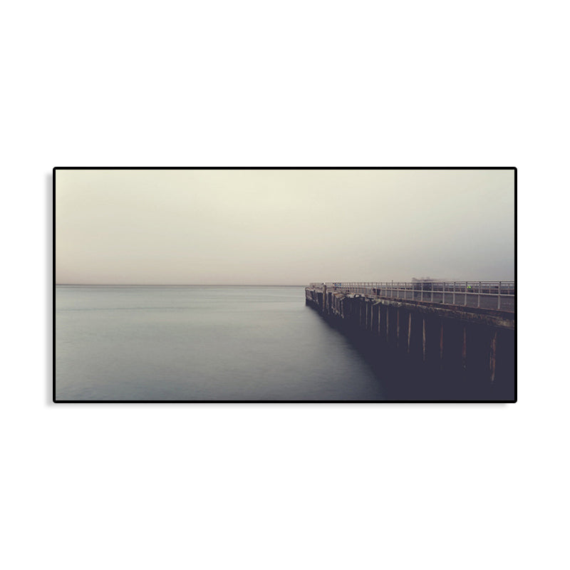 Avtoit | Light Color Sea View Painting Texture Wall Decoration Print for Guest Accommodations, Multiple Sizes