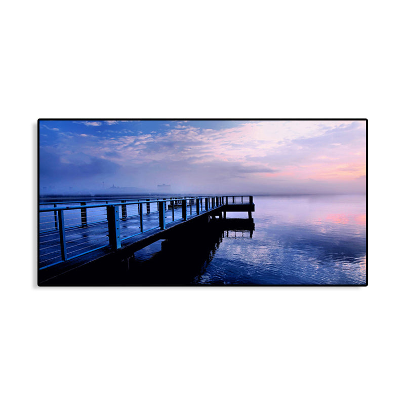 Avtoit | Light Color Sea View Painting Texture Wall Decoration Print for Guest Accommodations, Multiple Sizes