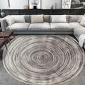 Avtoit | Creative Multicolor Modernist Rug Polyester Circle and Brush Stroke Pattern Rug Washable Pet Friendly Non-Slip Rug for the Living Room