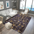Avtoit | Oriental abstract carpet multicolored polyester carpet washable pet-friendly non-slip carpet for living room