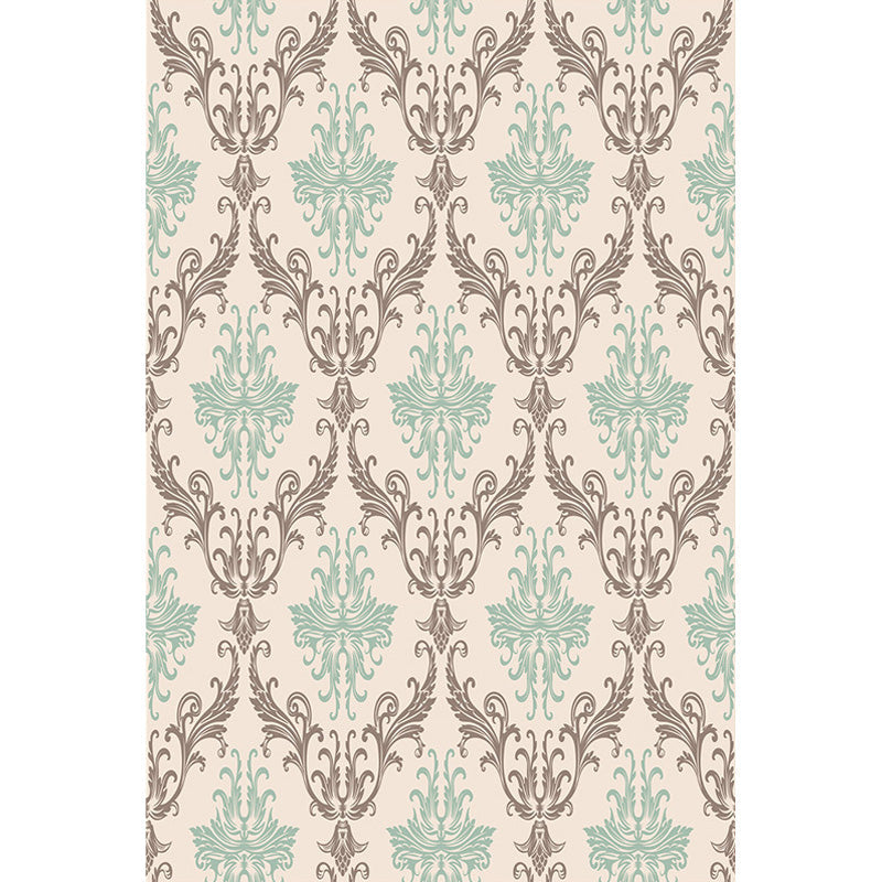Avtoit | Moroccan geometric pattern rug in orange and brown, polyester rug, washable, pet-friendly, non-slip, area rug for the living room