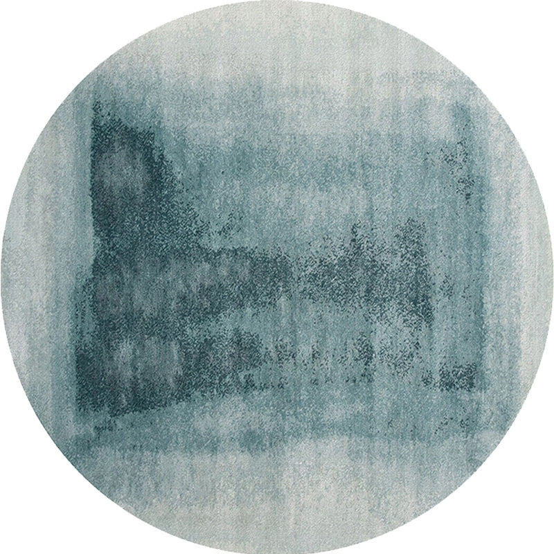 Avtoit | Contemporary watercolour patterned rug with twist stripes Multi-colour polyester rug Non-slip backing Washable Pet-friendly rug for bedroom