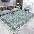 Avtoit | Green Moroccan Carpet Polyester Medallion Pattern Carpet pet friendly washable anti-slip backing Carpet for decoration