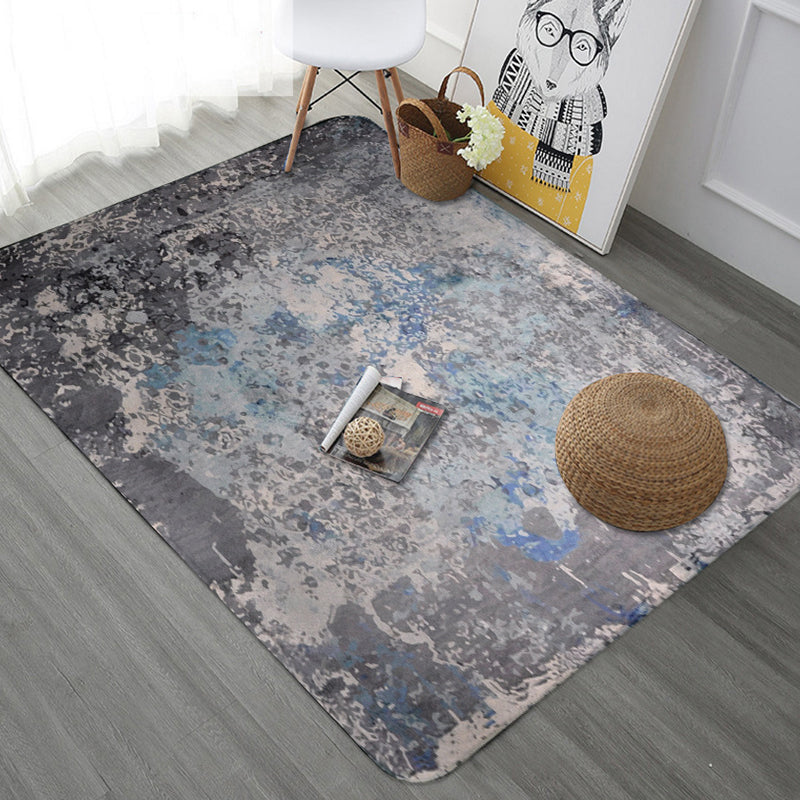 Avtoit | Creative abstract rug Multicolor Industrial design rug Polyester Pet-friendly non-slip backing Washable rug for the living room