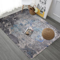Avtoit | Creative abstract rug Multicolor Industrial design rug Polyester Pet-friendly non-slip backing Washable rug for the living room