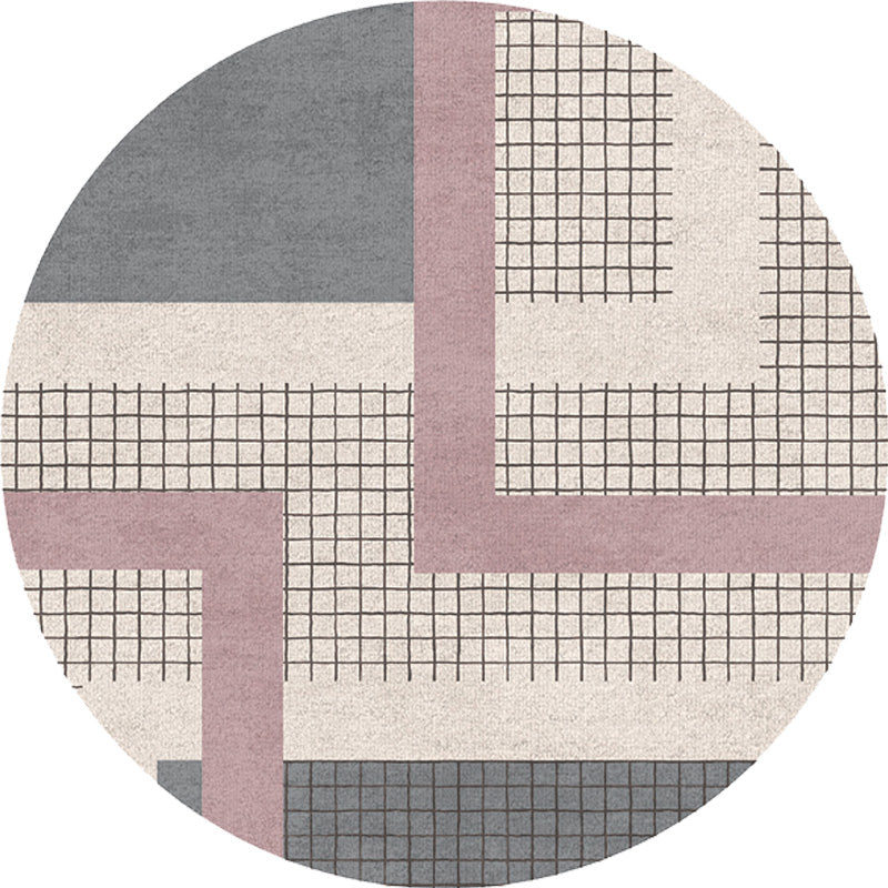 Avtoit | Colorful checkered rug Polyester Modern rug Washable Non-slip Pet-friendly area rug for the living room