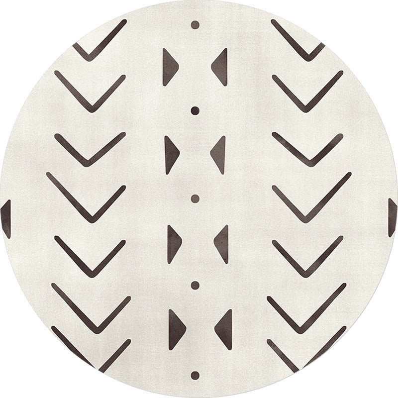 Avtoit | Geometric and striped pattern carpet polyester modern carpet washable non-slip pet-friendly carpet for the living room