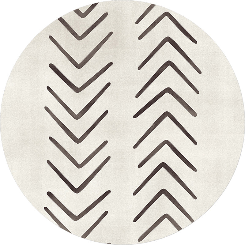 Avtoit | Geometric and striped pattern carpet polyester modern carpet washable non-slip pet-friendly carpet for the living room