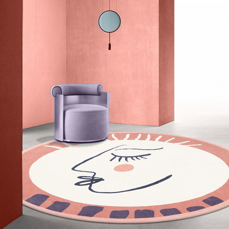 Avtoit | Character Carpet Polyester Modern Carpet Washable Anti-Slip Pet-Friendly Area Rug for Living Room