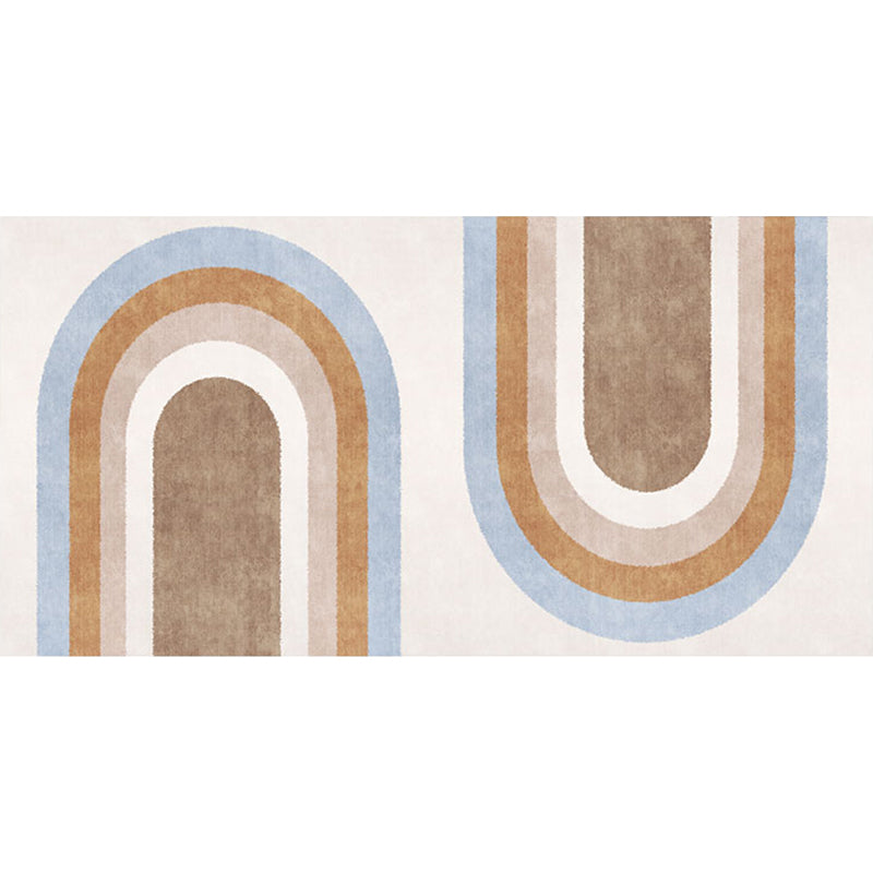 Avtoit | Stylish brown Nordic carpet polyester geometric pattern carpet washable pet-friendly non-slip carpet for the living room