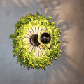 Avtoit | Green Bike Wall Light Fixture Factory Iron 1 Bulb Restaurant Plant Wall Sconces Lighting Fixture, 16"/19.5" H