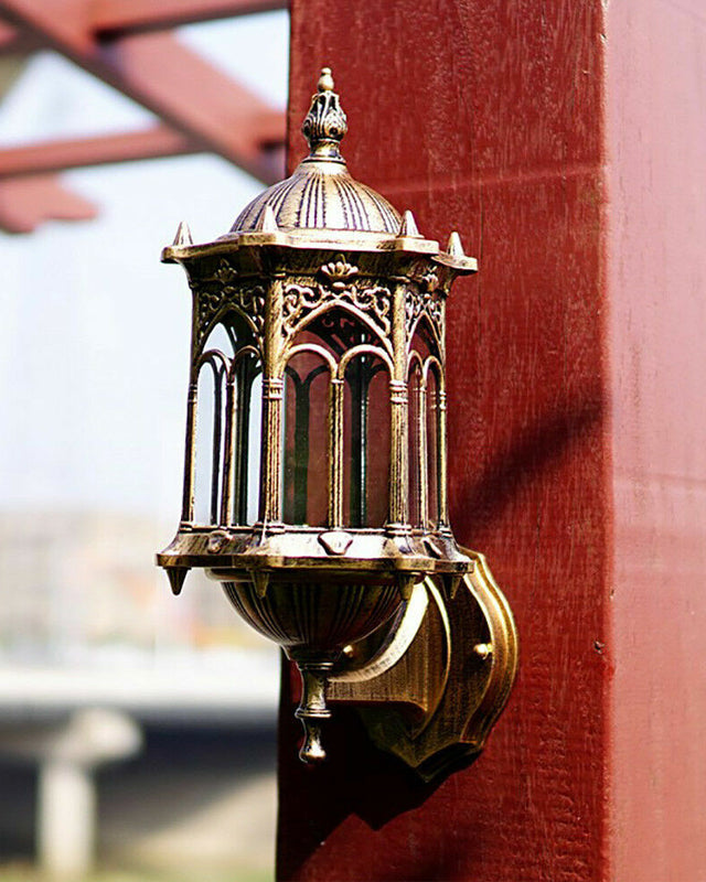 Avtoit | Antique Gold Outdoor Wall Light
