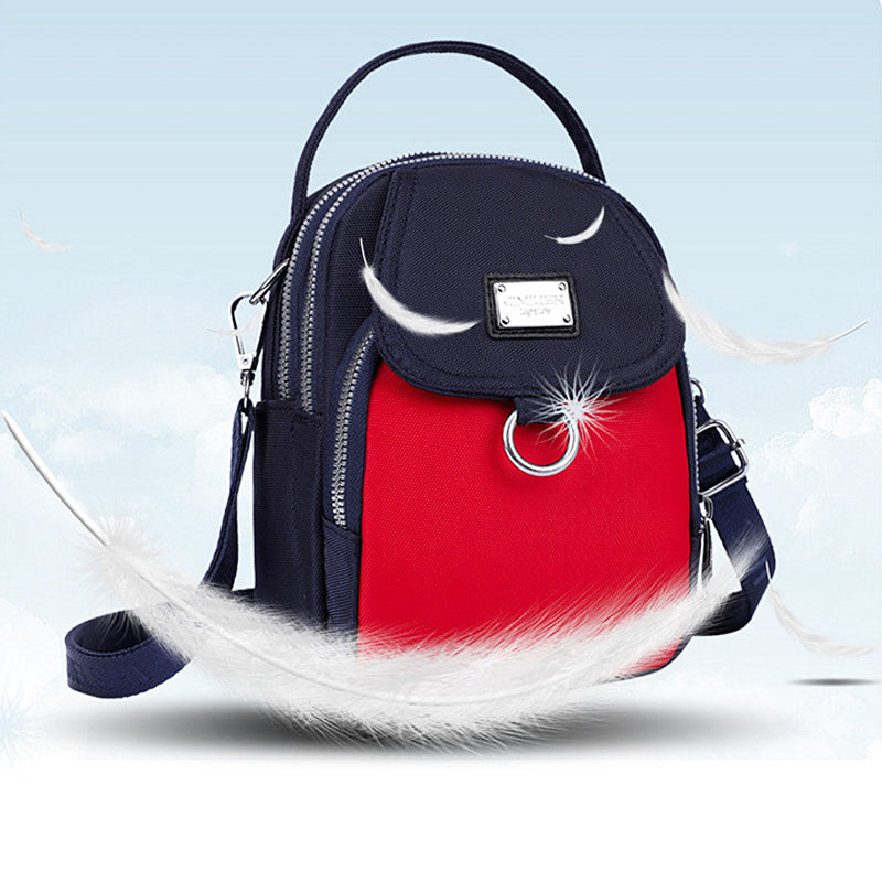 Water-Resistant Crossbody Phone Bag with Multiple Pockets and Adjustable Strap