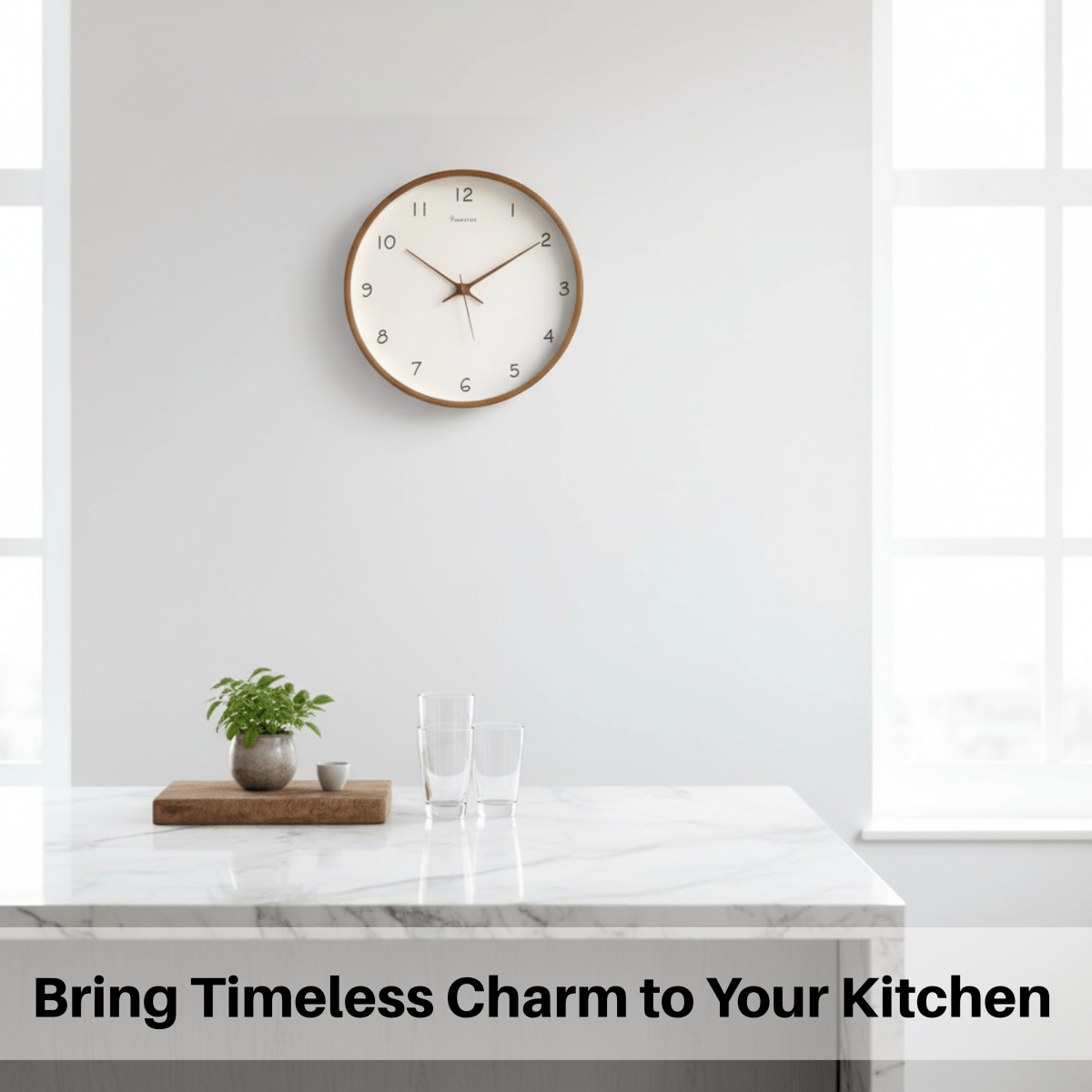Avtoit | Analog Wood Wall Clock with Silent Movement