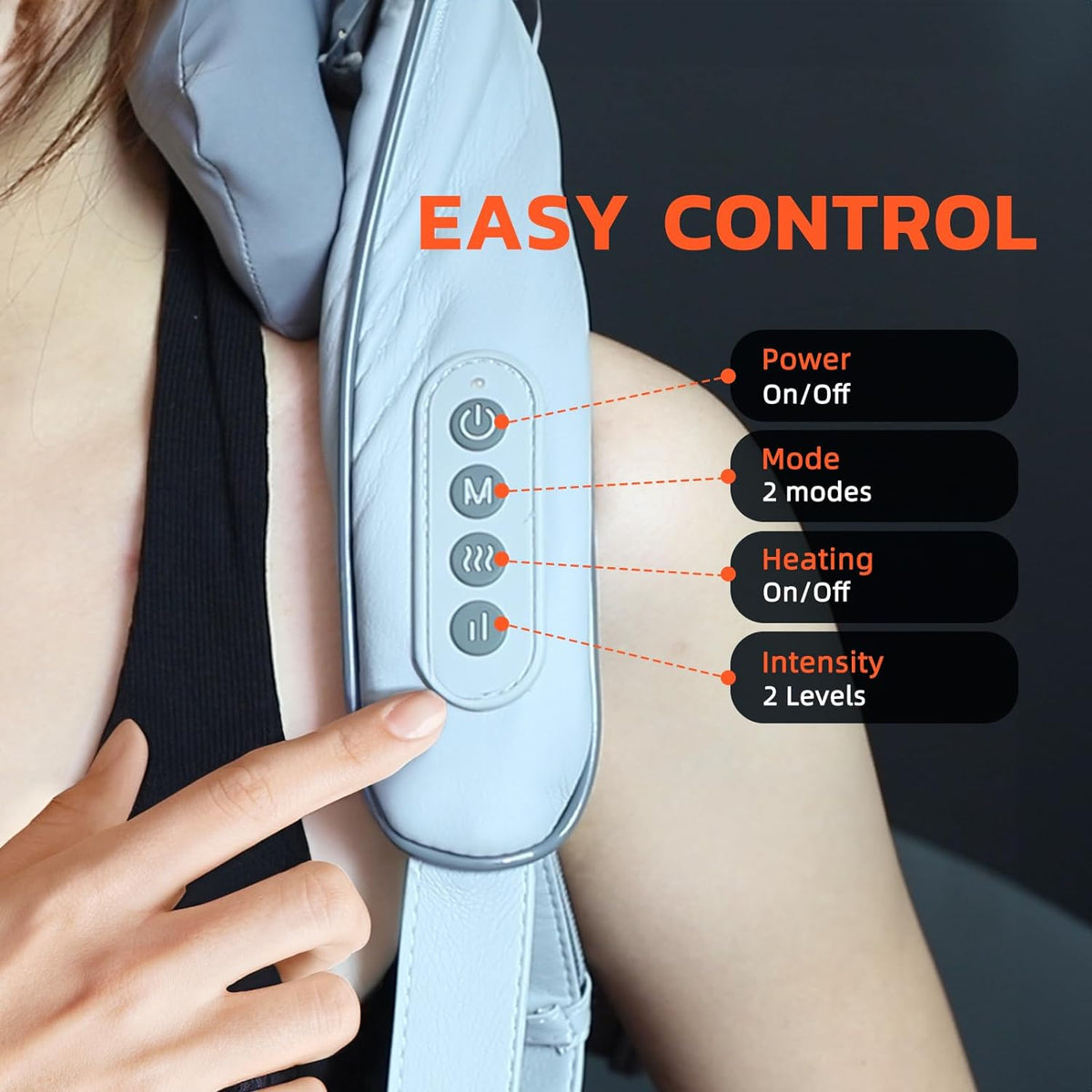 Avtoit | Heated Massage Chair with Back & Neck Cushion – Shiatsu Massage for Total Comfort
