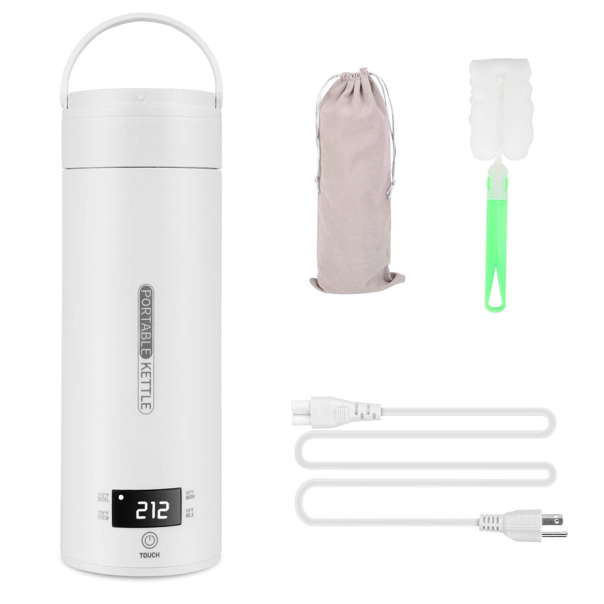 Avtoit | 17Oz Stainless Steel Travel Electric Kettle with 4 Temperature Presets