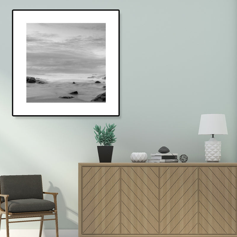 Avtoit | Dark Photography Seascape Art Print Textured Contemporary Living Room Furniture Wall Decor