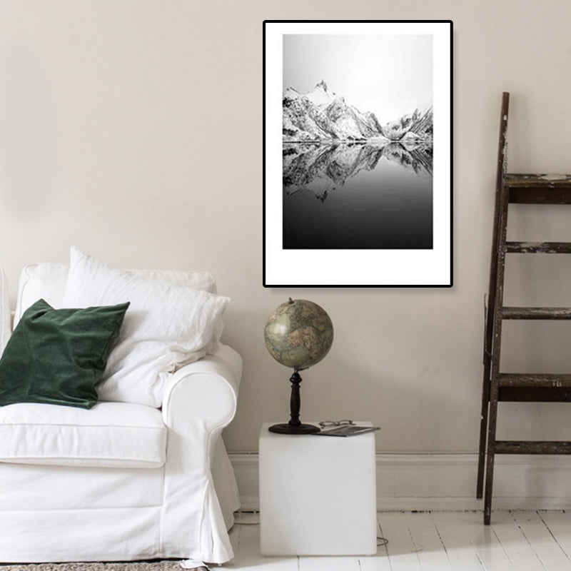 Avtoit | Tropical Rocky Bay Seascape Canvas Print Dark Color Texture Wall Art for the Living Room