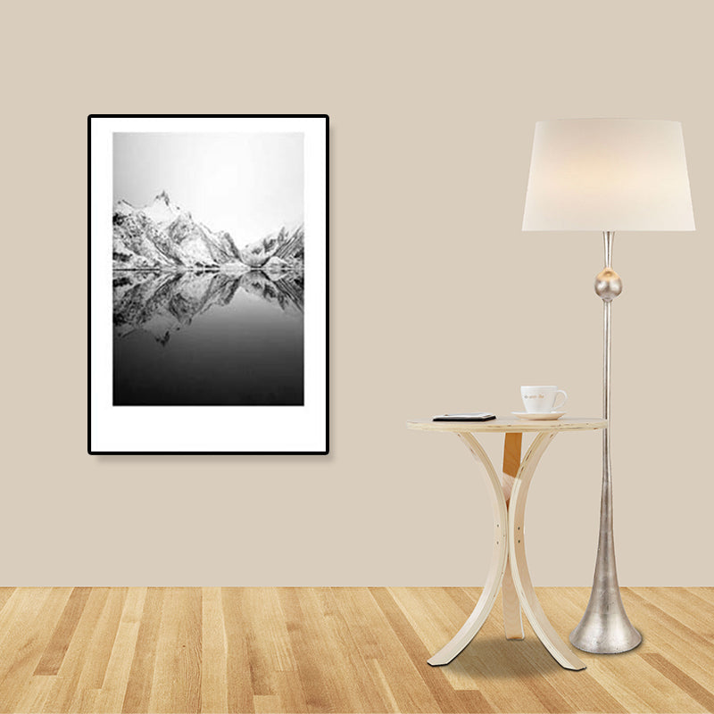 Avtoit | Tropical Rocky Bay Seascape Canvas Print Dark Color Texture Wall Art for the Living Room