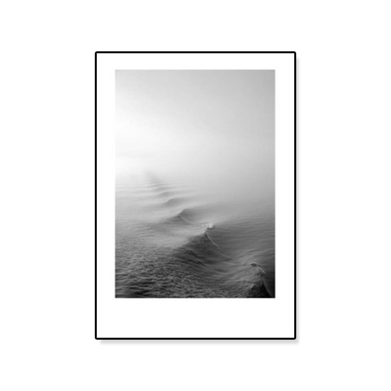 Avtoit | Tropical Rocky Bay Seascape Canvas Print Dark Color Texture Wall Art for the Living Room