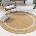 Avtoit | Rustic Solid Color Rug Brown Sisal Carpet Non-Slip Back Washable Pet-Friendly Area Rug for Home