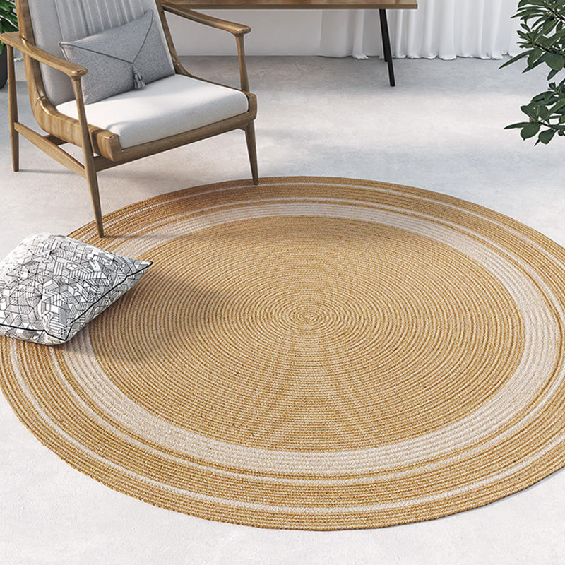 Avtoit | Rustic Solid Color Rug Brown Sisal Carpet Non-Slip Back Washable Pet-Friendly Area Rug for Home