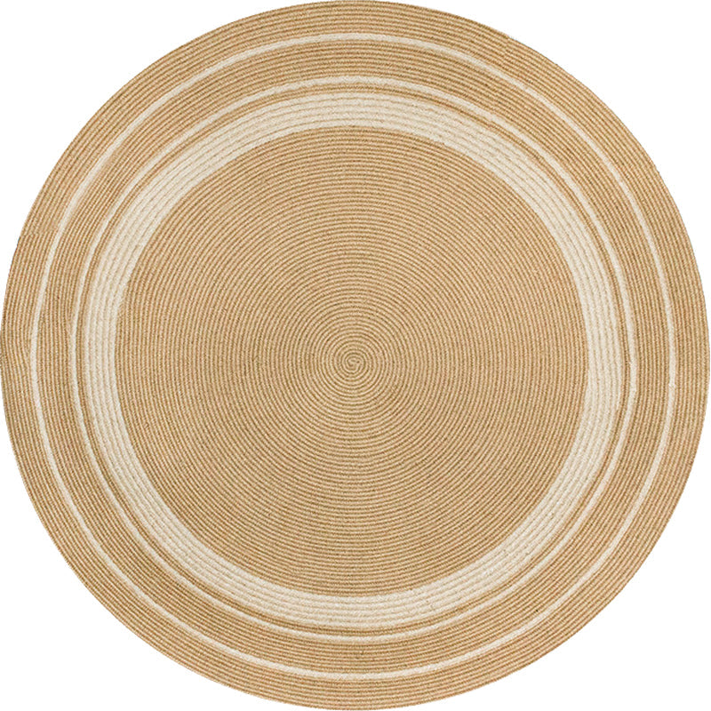 Avtoit | Rustic Solid Color Rug Brown Sisal Carpet Non-Slip Back Washable Pet-Friendly Area Rug for Home