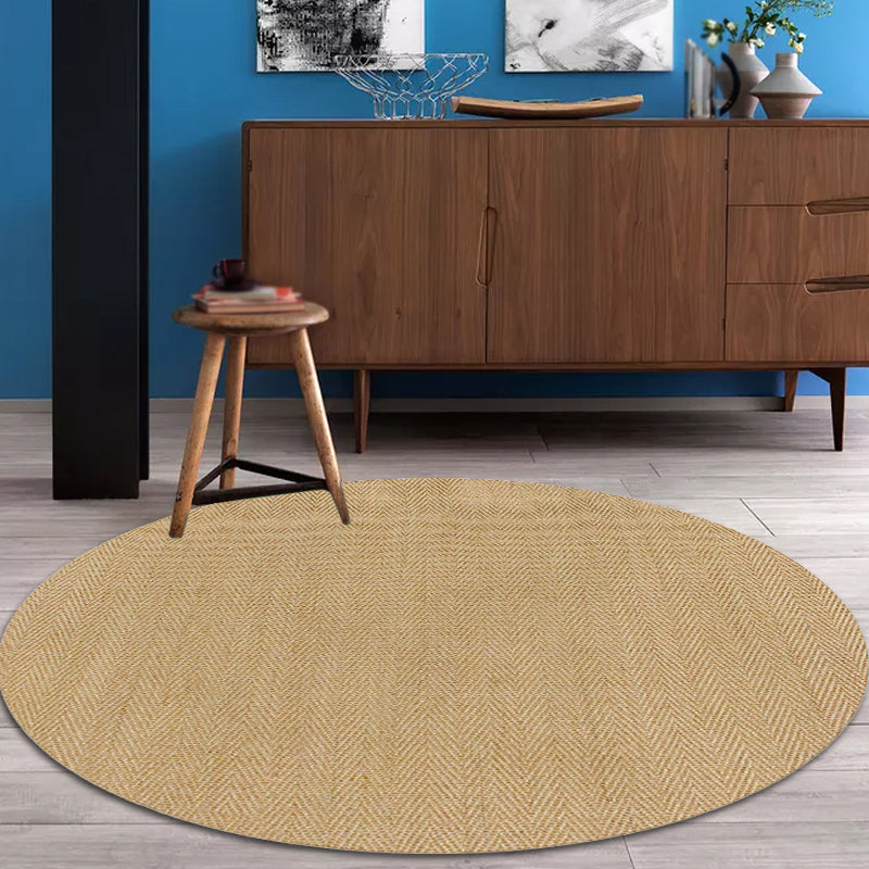 Avtoit | Brown Living Room Rug Rustic Solid Color Carpet Sisal Pet Friendly Non-Slip Washable Area Rug for Decoration