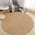 Avtoit | Brown Living Room Rug Rustic Solid Color Carpet Sisal Pet Friendly Non-Slip Washable Area Rug for Decoration