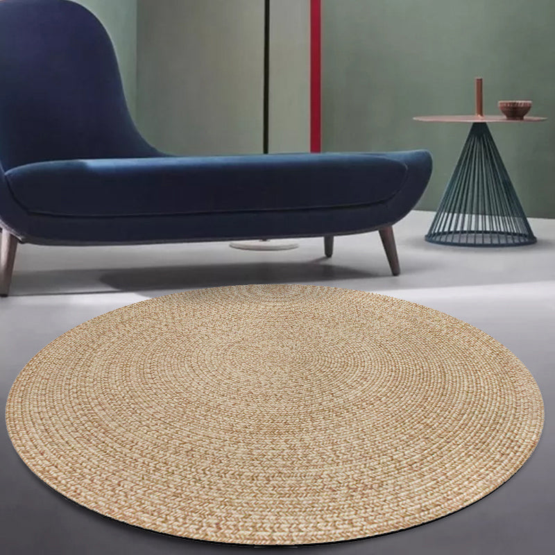 Avtoit | Rustic Solid Area Rug Polypropylene Rug Non-Slip Back Washable Pet-Friendly Carpet for Home
