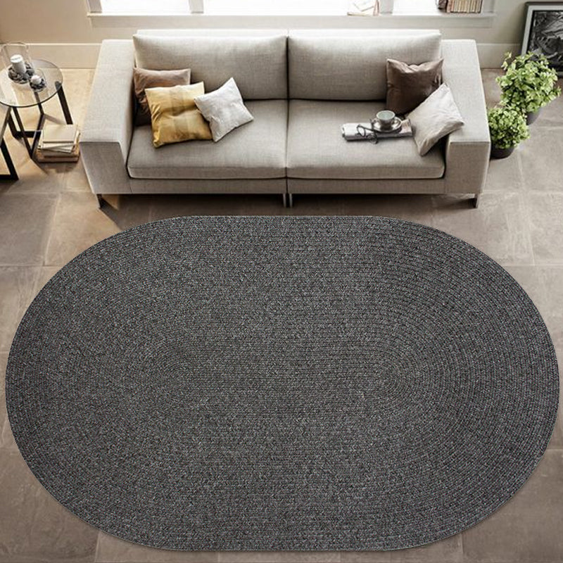Avtoit | Solid Color Carpet Polypropylene Country Carpet Washable Non-Slip Pet Friendly Area Rug for Living Room