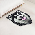 Avtoit | Creative Brown Contemporary Carpet Polyester Dog Pattern Rug Washable Pet Friendly Non-Slip Carpet for Kids Room