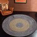 Avtoit | Stylish Country Rug Gray Circle Pattern Rug Pet Friendly Non-Slip Washable Rug for Decoration