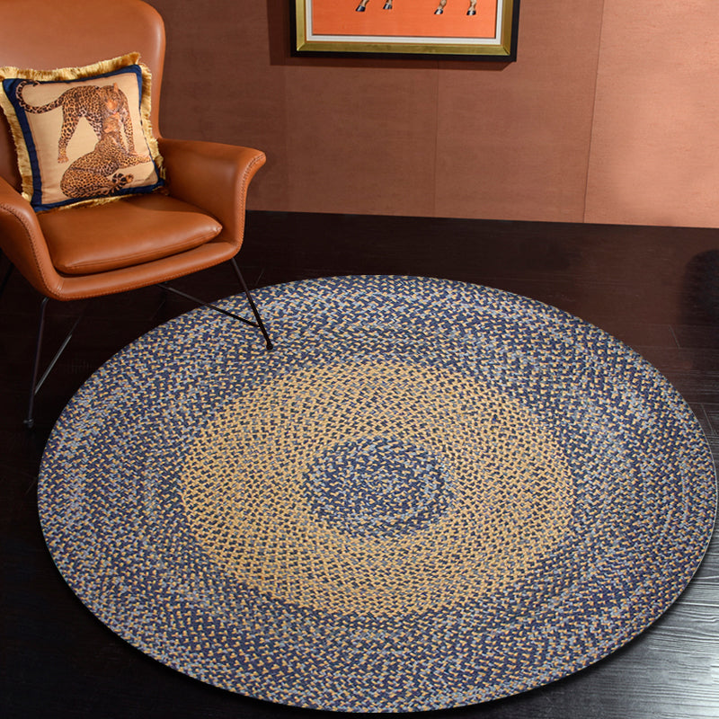 Avtoit | Stylish Country Rug Gray Circle Pattern Rug Pet Friendly Non-Slip Washable Rug for Decoration