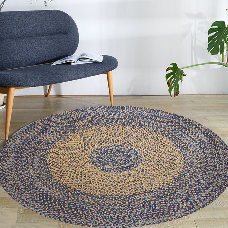 Avtoit | Stylish Country Rug Gray Circle Pattern Rug Pet Friendly Non-Slip Washable Rug for Decoration