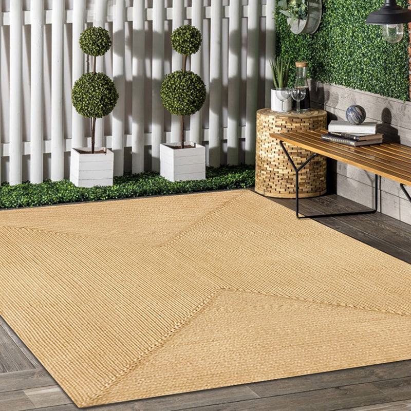 Avtoit | Brown simple rug jute rural rug washable non-slip pet-friendly rug for the living room