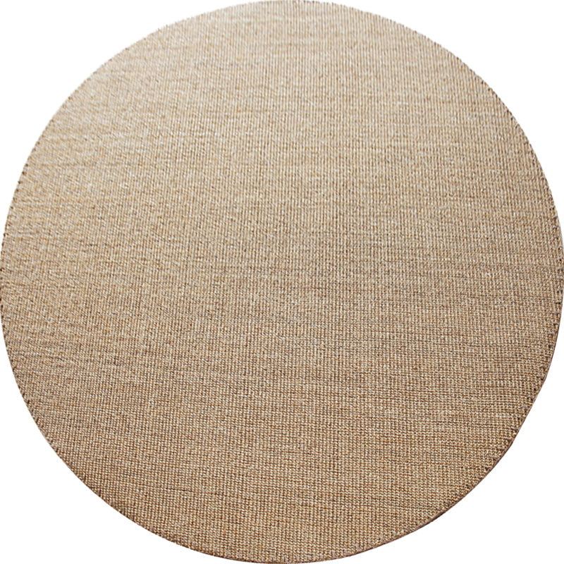 Avtoit | Brown Carpet for Living Room Rustic Solid Color Carpet Sisal Non-Slip Back Washable Pet-Friendly Area Rug
