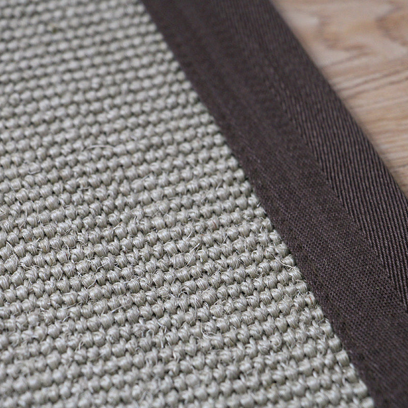 Avtoit | Rural Solid Color Carpet Gray Jute Carpet Washable Pet Friendly Non-Slip Back Area Rug for Living Room