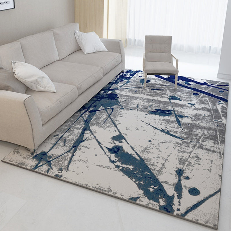 Avtoit | Multicolor Abstract Carpet Polyester Industrial Carpet Pet Friendly Washable Non-Slip Rug for Living Room