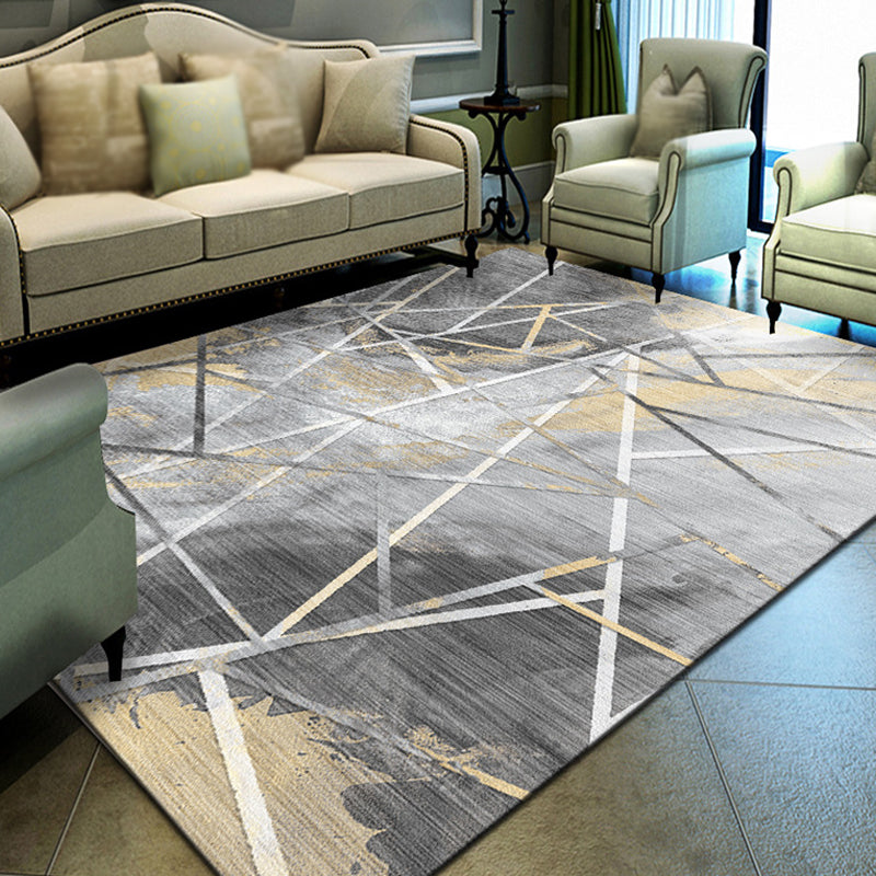 Avtoit | Multicolor Abstract Carpet Polyester Industrial Carpet Pet Friendly Washable Non-Slip Carpet for Bedroom