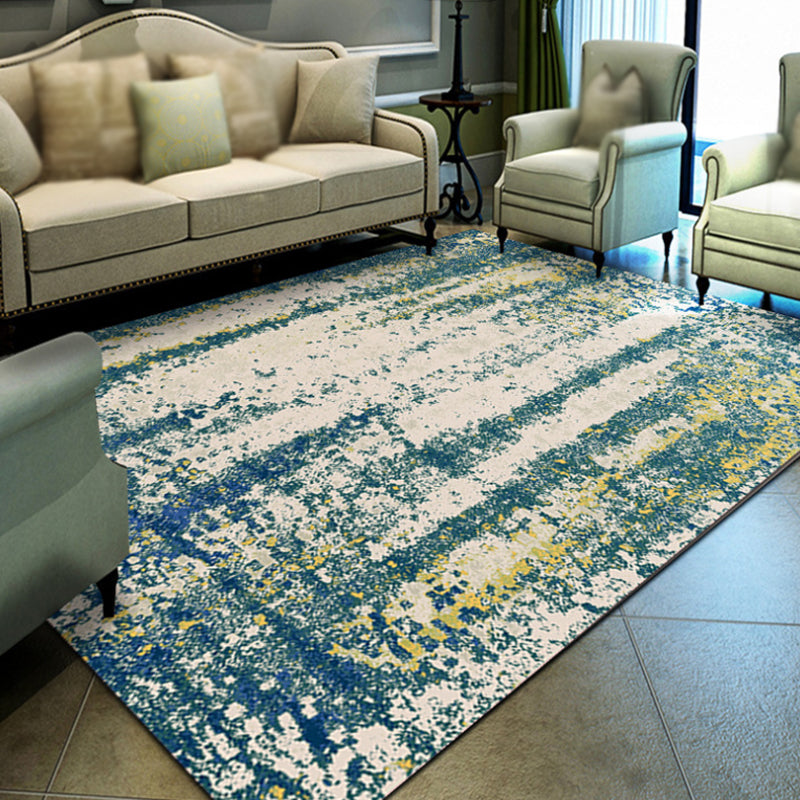 Avtoit | Multicolor Abstract Carpet Polyester Industrial Carpet Pet Friendly Washable Non-Slip Carpet for Bedroom