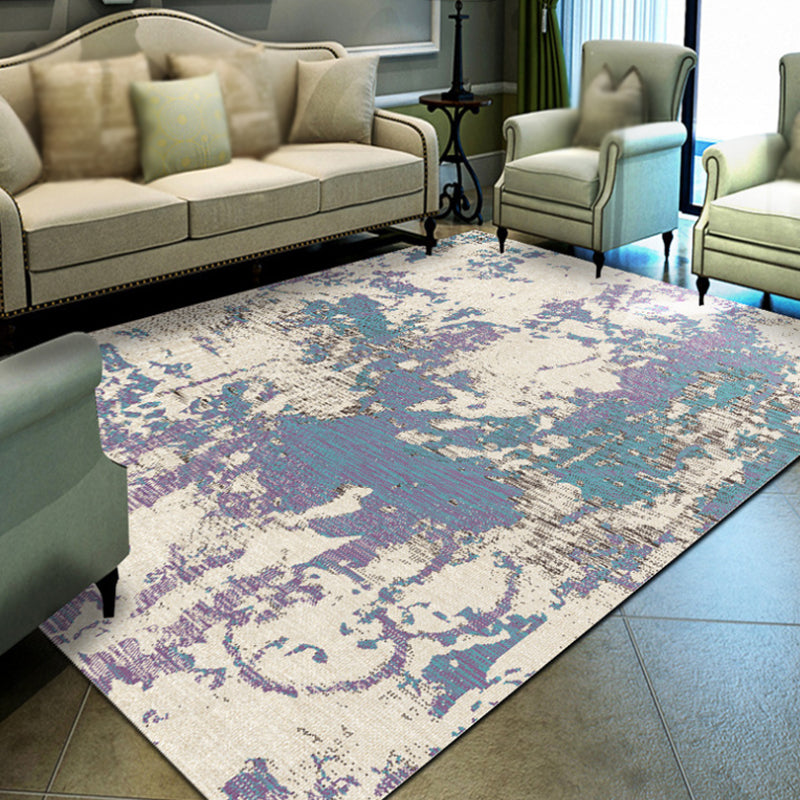 Avtoit | Multicolor Abstract Carpet Polyester Industrial Carpet Pet Friendly Washable Non-Slip Carpet for Bedroom