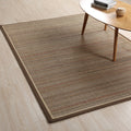 Avtoit | Simple Country Carpet Brown Striped Pattern Carpet Pet Friendly Washable Non-slip Felt for Living Room