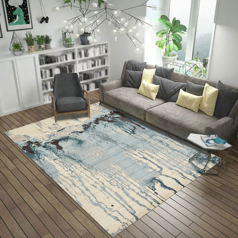 Avtoit | Multicolor Abstract Carpet Polyester Industrial Carpet Pet Friendly Washable Non-Slip Carpet for Bedroom