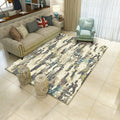 Avtoit | Creative Watercolor Pattern Carpet Multicolor Industrial Rug Polyester Pet Friendly Washable Non-slip Carpet for Bedroom