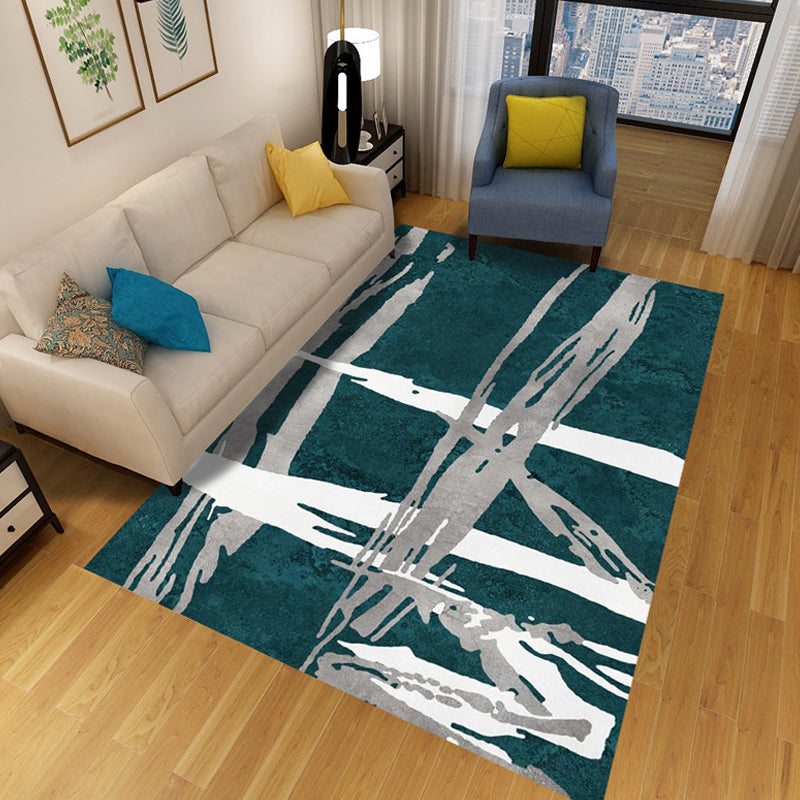 Avtoit | Multicolor Abstract Carpet Polyester Industrial Carpet Pet Friendly Washable Non-Slip Rug for Living Room